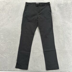 Hurley Chino Pants Women 32 Black Workwear Formal Office